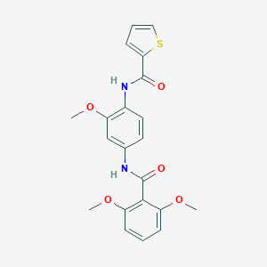 N-{4-[(2,6-dimethoxybenzoyl)amino]-2-methoxyphenyl}-2-thiophenecarboxamide