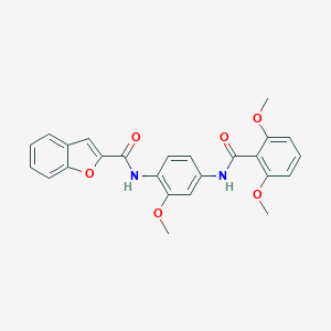 N-{4-[(2,6-dimethoxybenzoyl)amino]-2-methoxyphenyl}-1-benzofuran-2-carboxamide