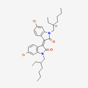 molecular formula C32H40Br2N2O2 B2784194 (3Z)-6-Bromo-3-[6-bromo-1-(2-ethylhexyl)-2-oxoindol-3-ylidene]-1-(2-ethylhexyl)indol-2-one CAS No. 1147124-23-9