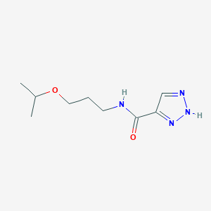 molecular formula C9H16N4O2 B2784206 N-(3-isopropoxypropyl)-1H-1,2,3-triazole-5-carboxamide CAS No. 1496345-27-7