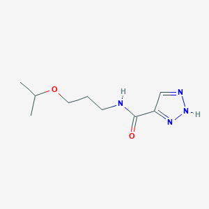 molecular formula C9H16N4O2 B2784206 N-(3-异丙氧基丙基)-1H-1,2,3-三唑-5-甲酰胺 CAS No. 1496345-27-7