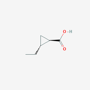 molecular formula C6H10O2 B2784210 (1R,2R)-2-ethylcyclopropane-1-carboxylic acid CAS No. 1923743-63-8; 57911-27-0