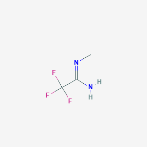 molecular formula C3H5F3N2 B2784215 2,2,2-Trifluoro-N-methylacetimidamide CAS No. 431-41-4