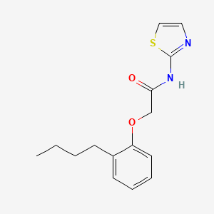 molecular formula C15H18N2O2S B2784219 2-(2-butylphenoxy)-N-(1,3-thiazol-2-yl)acetamide CAS No. 866153-29-9