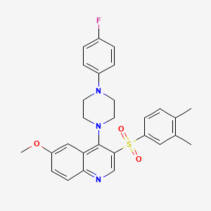 3-((3,4-Dimethylphenyl)sulfonyl)-4-(4-(4-fluorophenyl)piperazin-1-yl)-6-methoxyquinoline
