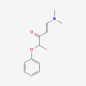 molecular formula C13H17NO2 B2784238 1-(Dimethylamino)-4-phenoxypent-1-en-3-one CAS No. 338976-01-5