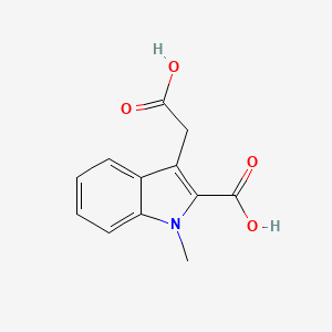 molecular formula C12H11NO4 B2784255 3-(carboxymethyl)-1-methyl-1H-indole-2-carboxylic acid CAS No. 58664-93-0