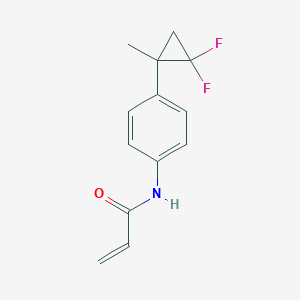 N-[4-(2,2-Difluoro-1-methylcyclopropyl)phenyl]prop-2-enamide