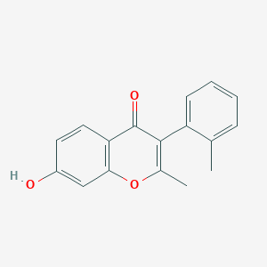 molecular formula C17H14O3 B2784271 7-hydroxy-2-methyl-3-(2-methylphenyl)-4H-chromen-4-one CAS No. 315233-69-3