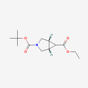 molecular formula C13H21NO4 B2784274 Ethyl endo-3-Boc-3-azabicyclo-[3.1.0]hexane-6-carboxylate CAS No. 827599-20-2