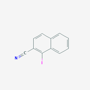 molecular formula C11H6IN B2784282 1-Iodonaphthalene-2-carbonitrile CAS No. 1261562-51-9
