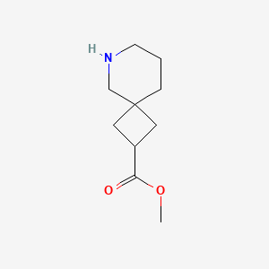 molecular formula C10H17NO2 B2784290 Methyl 6-azaspiro[3.5]nonane-2-carboxylate CAS No. 1784137-04-7
