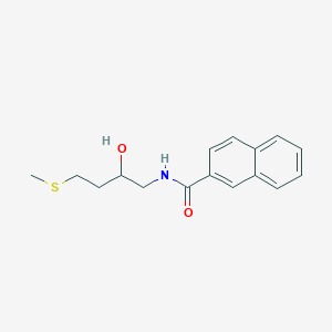 molecular formula C16H19NO2S B2784304 N-(2-Hydroxy-4-methylsulfanylbutyl)naphthalene-2-carboxamide CAS No. 2310128-86-8