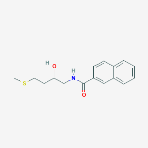 molecular formula C16H19NO2S B2784304 N-[2-hydroxy-4-(methylsulfanyl)butyl]naphthalene-2-carboxamide CAS No. 2310128-86-8