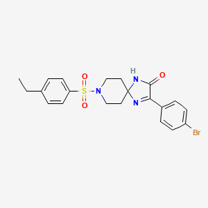 3-(4-Bromophenyl)-8-((4-ethylphenyl)sulfonyl)-1,4,8-triazaspiro[4.5]dec-3-en-2-one