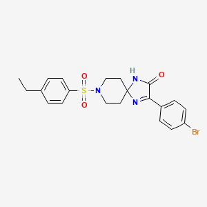 3-(4-bromophenyl)-8-(4-ethylbenzenesulfonyl)-1,4,8-triazaspiro[4.5]dec-3-en-2-one