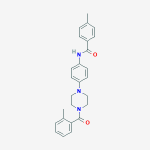 4-methyl-N-{4-[4-(2-methylbenzoyl)-1-piperazinyl]phenyl}benzamide