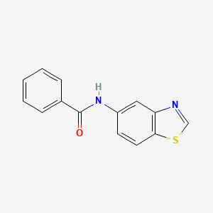 molecular formula C14H10N2OS B2784320 N-(benzo[d]thiazol-5-yl)benzamide CAS No. 922879-50-3