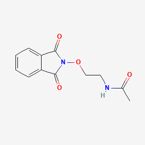 molecular formula C12H12N2O4 B2784325 N-{2-[(1,3-dioxo-2,3-dihydro-1H-isoindol-2-yl)oxy]ethyl}acetamide CAS No. 1797982-89-8