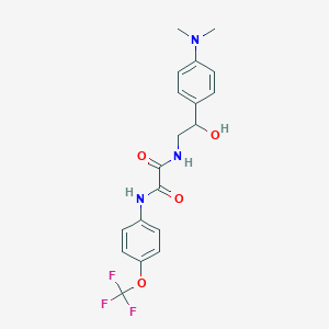 molecular formula C19H20F3N3O4 B2784343 N1-(2-(4-(dimethylamino)phenyl)-2-hydroxyethyl)-N2-(4-(trifluoromethoxy)phenyl)oxalamide CAS No. 1421510-25-9