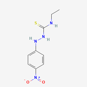 molecular formula C9H12N4O2S B2784346 3-Ethyl-1-[(4-nitrophenyl)amino]thiourea CAS No. 392246-92-3