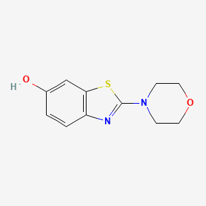 molecular formula C11H12N2O2S B2784350 2-Morpholin-4-yl-1,3-benzothiazol-6-ol CAS No. 33670-46-1