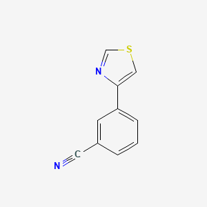 molecular formula C10H6N2S B2784359 3-(1,3-Thiazol-4-yl)benzonitrile CAS No. 1340158-15-7