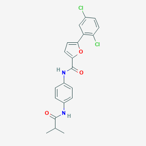 5-(2,5-dichlorophenyl)-N-[4-(isobutyrylamino)phenyl]-2-furamide