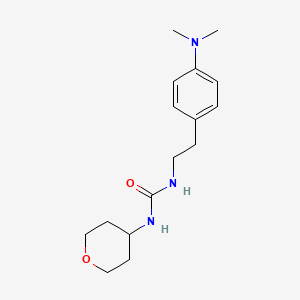 molecular formula C16H25N3O2 B2784370 1-(4-(二甲基氨基)苯乙基)-3-(四氢-2H-吡喃-4-基)脲 CAS No. 1328187-53-6
