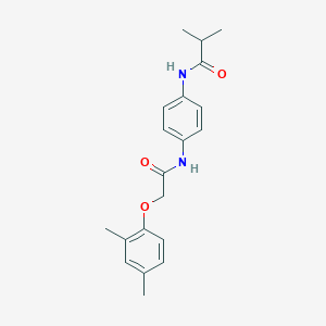 N-(4-{[(2,4-dimethylphenoxy)acetyl]amino}phenyl)-2-methylpropanamide