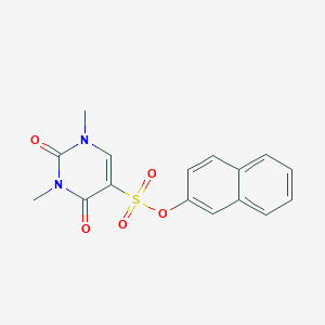 Naphthalen-2-yl 1,3-dimethyl-2,4-dioxo-1,2,3,4-tetrahydropyrimidine-5-sulfonate