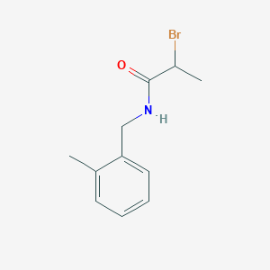 molecular formula C11H14BrNO B2784409 2-Bromo-N-(2-methylbenzyl)propanamide CAS No. 91130-53-9