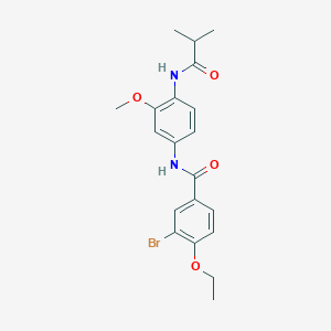 3-bromo-4-ethoxy-N-{3-methoxy-4-[(2-methylpropanoyl)amino]phenyl}benzamide