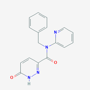 molecular formula C17H14N4O2 B2784426 N-苄基-6-氧代-N-(吡啶-2-基)-1,6-二氢吡啶嗪-3-甲酰胺 CAS No. 2319788-88-8