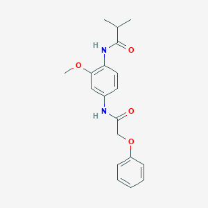 N-{2-methoxy-4-[(phenoxyacetyl)amino]phenyl}-2-methylpropanamide