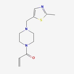 1-[4-[(2-Methyl-1,3-thiazol-5-yl)methyl]piperazin-1-yl]prop-2-en-1-one