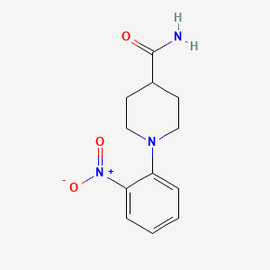 molecular formula C12H15N3O3 B2784439 1-(2-Nitrophenyl)piperidine-4-carboxamide CAS No. 923226-99-7