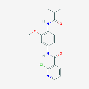 2-chloro-N-[4-(isobutyrylamino)-3-methoxyphenyl]nicotinamide