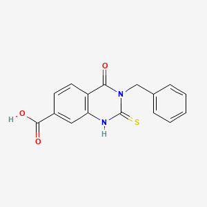 3-benzyl-4-oxo-2-sulfanylidene-1H-quinazoline-7-carboxylic Acid