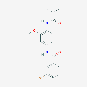 3-bromo-N-[4-(isobutyrylamino)-3-methoxyphenyl]benzamide