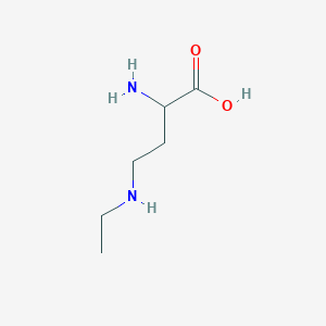 molecular formula C6H14N2O2 B2784472 2-Amino-4-(ethylamino)butanoic acid CAS No. 1101109-43-6
