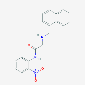 molecular formula C19H17N3O3 B2784505 2-[(1-naphthylmethyl)amino]-N-(2-nitrophenyl)acetamide CAS No. 882079-28-9
