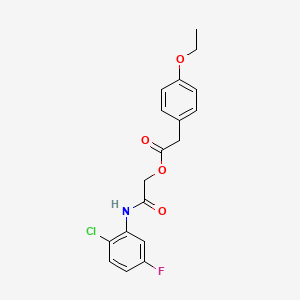 2-[(2-Chloro-5-fluorophenyl)amino]-2-oxoethyl (4-ethoxyphenyl)acetate