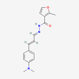molecular formula C17H19N3O2 B2784509 N'-{3-[4-(dimethylamino)phenyl]-2-propenylidene}-2-methyl-3-furohydrazide CAS No. 329779-09-1