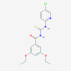 N-[(5-chloropyridin-2-yl)carbamothioyl]-3,5-diethoxybenzamide