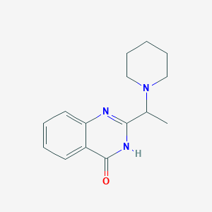 molecular formula C15H19N3O B2784526 2-(1-piperidinoethyl)-4(3H)-quinazolinone CAS No. 866009-94-1