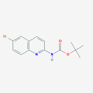 molecular formula C14H15BrN2O2 B2784529 Tert-butyl 6-bromoquinolin-2-ylcarbamate CAS No. 1312611-18-9