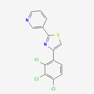 B2784531 3-[4-(2,3,4-Trichlorophenyl)-1,3-thiazol-2-yl]pyridine CAS No. 521280-23-9