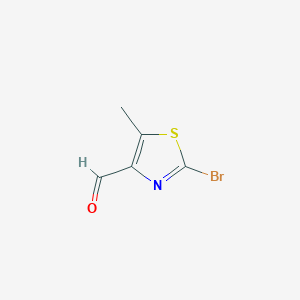 molecular formula C5H4BrNOS B2784546 2-Bromo-5-methylthiazole-4-carbaldehyde CAS No. 1379318-90-7