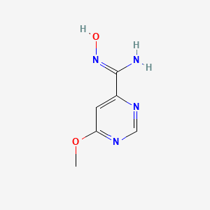 molecular formula C6H8N4O2 B2784549 N'-hydroxy-6-methoxypyrimidine-4-carboximidamide CAS No. 1564077-77-5